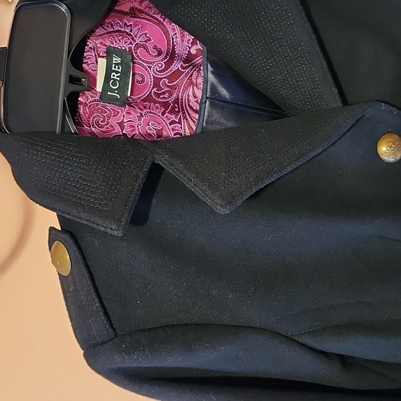 J. Crew Black Thrench Coat - Picture 4 of 16